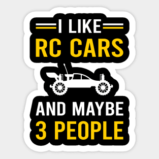 3 People RC Car Cars Sticker